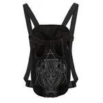 Black And White Aquarius Sign Print Pet Carrier Backpack