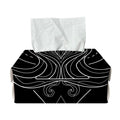 Black And White Aquarius Sign Print Rectangle Tissue Box Cover