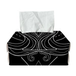 Black And White Aquarius Sign Print Rectangle Tissue Box Cover