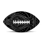 Black And White Aquarius Sign Print Rugby Ball