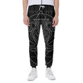 Black And White Aquarius Sign Print Joggers