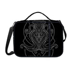 Black And White Aquarius Sign Print Shoulder Strap Bible Bag