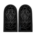 Black And White Aquarius Sign Print Skillet Handle Cover