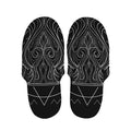 Black And White Aquarius Sign Print Slippers