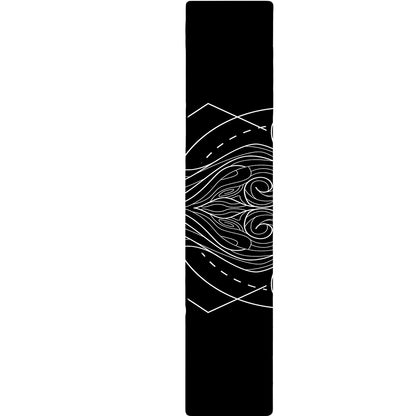 Black And White Aquarius Sign Print Table Runner