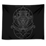 Black And White Aquarius Sign Print Tapestry