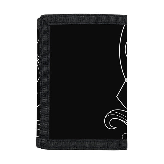 Black And White Aquarius Sign Print Trifold Wallet