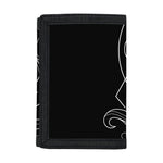 Black And White Aquarius Sign Print Trifold Wallet
