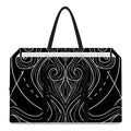 Black And White Aquarius Sign Print Utility Tote Bag