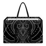 Black And White Aquarius Sign Print Utility Tote Bag