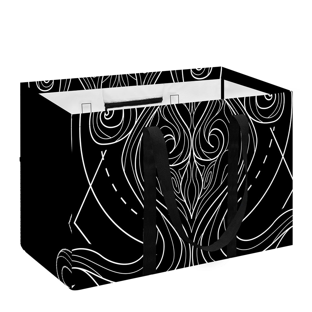 Black And White Aquarius Sign Print Utility Tote Bag