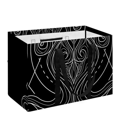 Black And White Aquarius Sign Print Utility Tote Bag