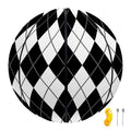 Black And White Argyle Pattern Print Basketball