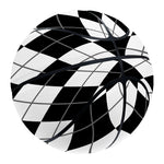 Black And White Argyle Pattern Print Basketball