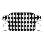 Black And White Argyle Pattern Print Car Windshield Snow Cover