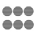 Black And White Argyle Pattern Print Coaster Set