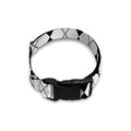 Black And White Argyle Pattern Print Dog Collar