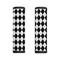 Black And White Argyle Pattern Print Handle Covers