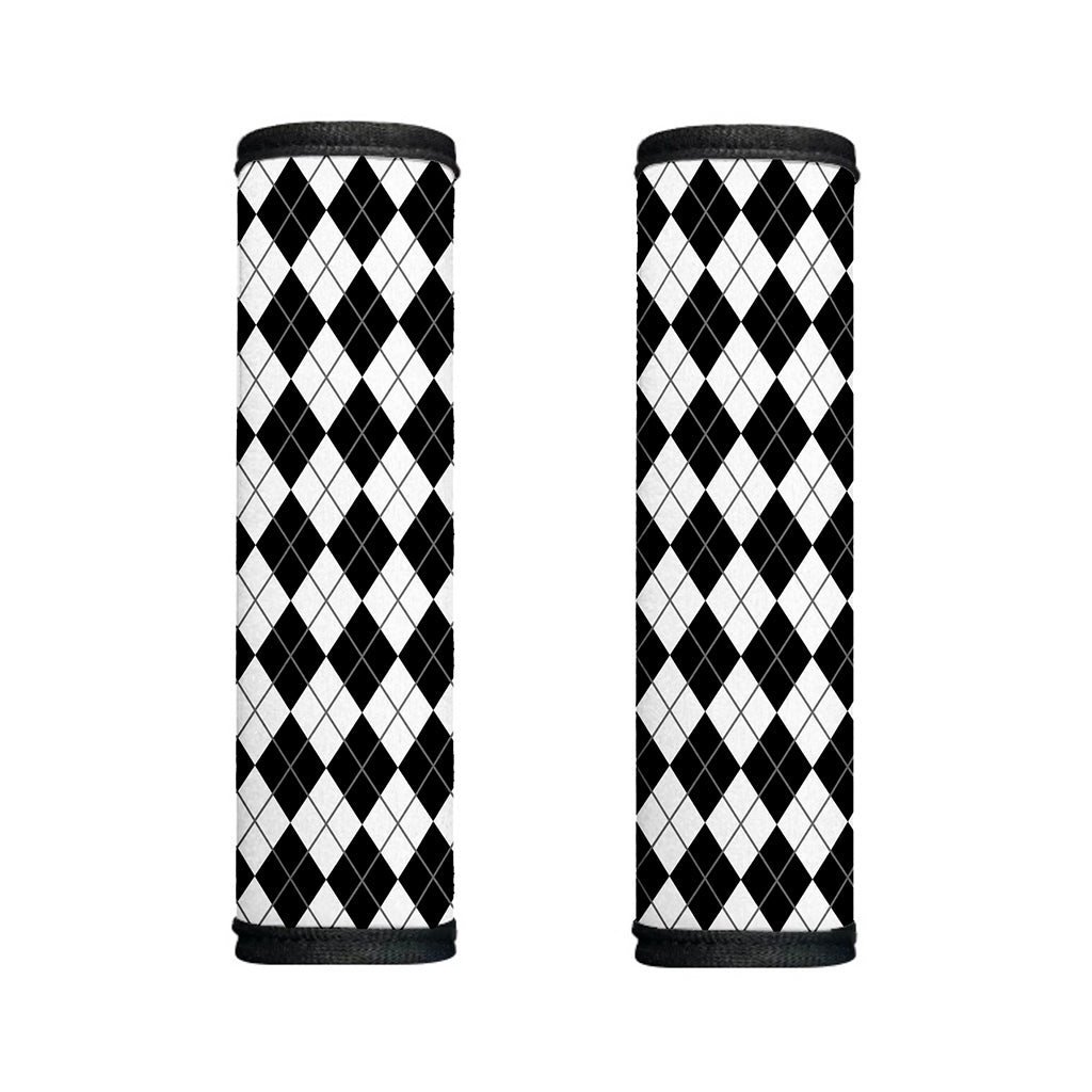 Black And White Argyle Pattern Print Handle Covers