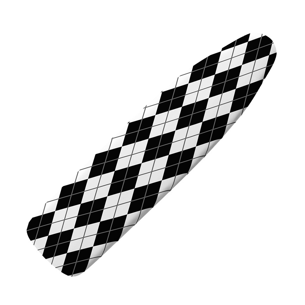 Black And White Argyle Pattern Print Ironing Board Cover