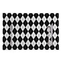 Black And White Argyle Pattern Print Placemat