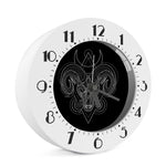 Black And White Aries Sign Print Alarm Clock