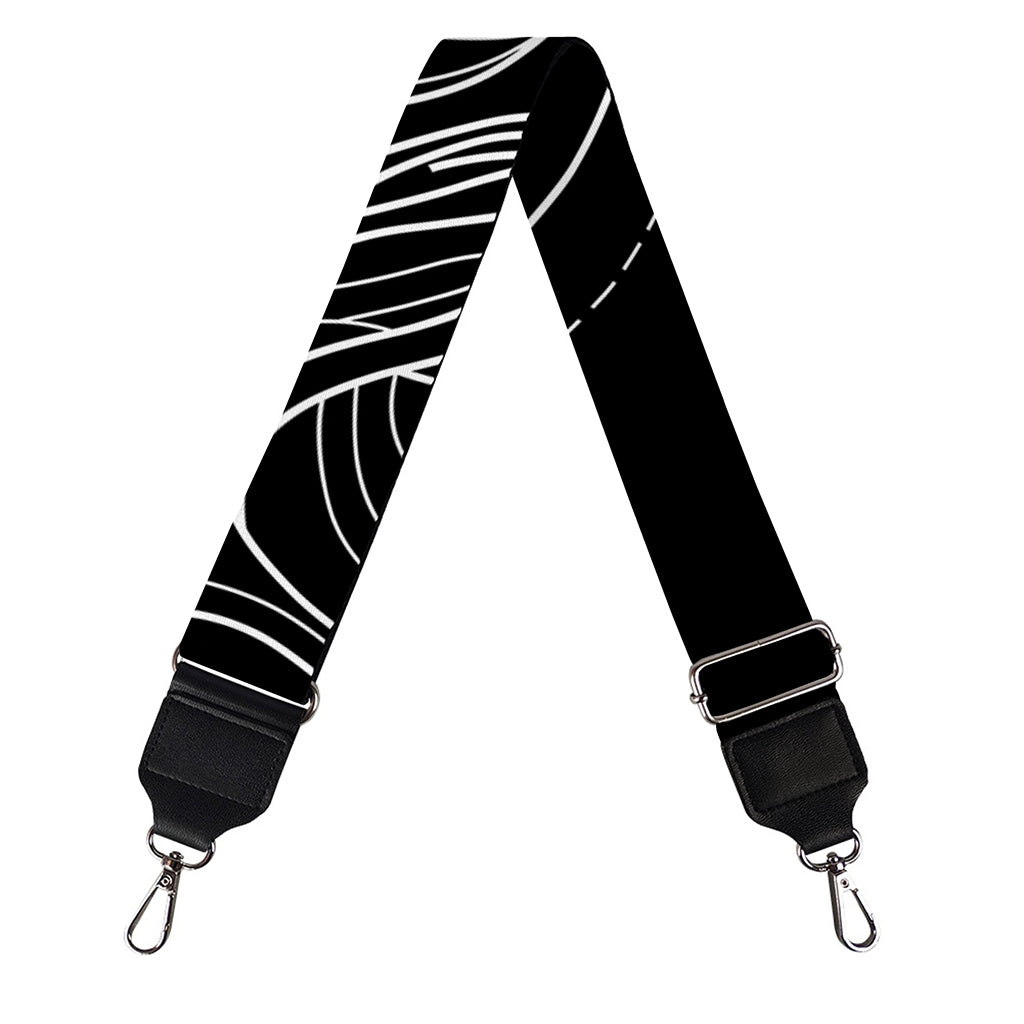 Black And White Aries Sign Print Bag Strap