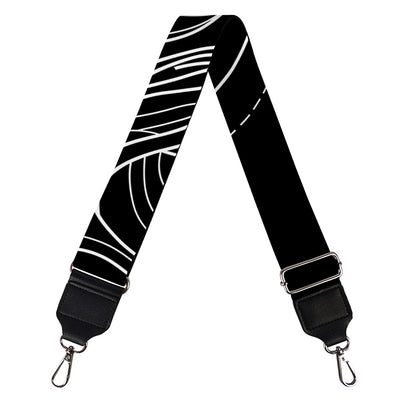 Black And White Aries Sign Print Bag Strap