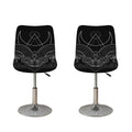 Black And White Aries Sign Print Bar Stool Covers