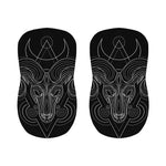 Black And White Aries Sign Print Bar Stool Covers