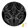 Black And White Aries Sign Print Basketball