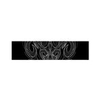 Black And White Aries Sign Print Bed Runner