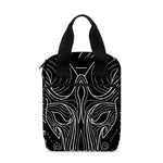 Black And White Aries Sign Print Bible Tote Bag
