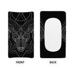 Black And White Aries Sign Print Changing Pad Cover
