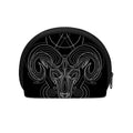 Black And White Aries Sign Print Coin Purse
