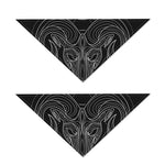Black And White Aries Sign Print Dog Bandana