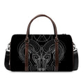 Black And White Aries Sign Print Duffel Bag