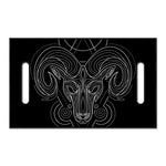 Black And White Aries Sign Print Golf Cart Seat Cover