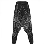 Black And White Aries Sign Print Hammer Pants