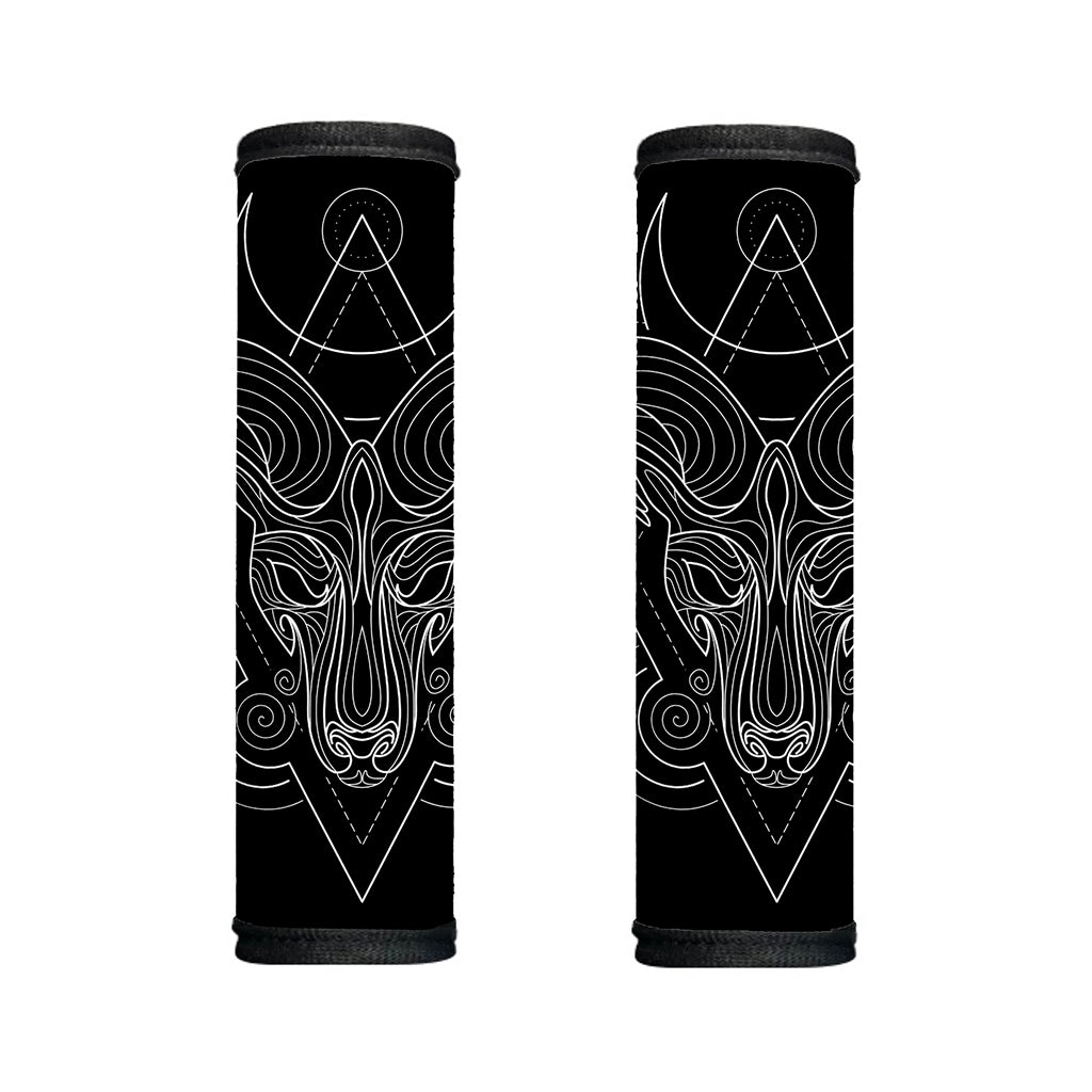 Black And White Aries Sign Print Handle Covers