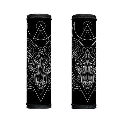 Black And White Aries Sign Print Handle Covers