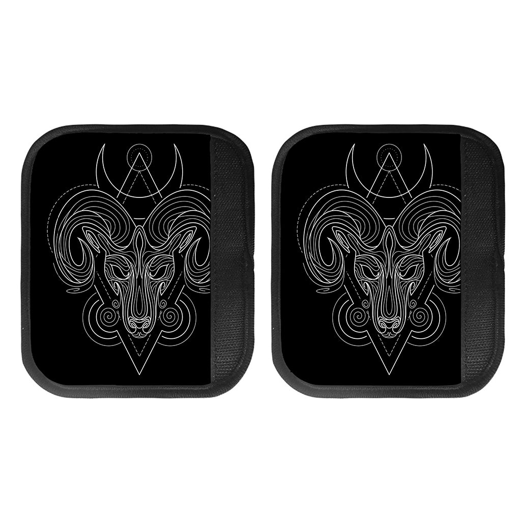 Black And White Aries Sign Print Handle Covers