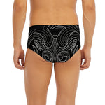 Black And White Aries Sign Print Men's Briefs