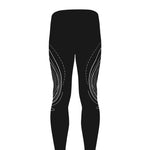 Black And White Aries Sign Print Men's leggings