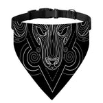 Black And White Aries Sign Print Over The Collar Dog Bandana