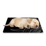 Black And White Aries Sign Print Pet Cooling Mat Cover