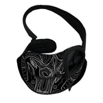 Black And White Aries Sign Print Pet Sling Carrier