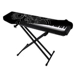 Black And White Aries Sign Print Piano Keyboard Cover