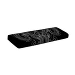 Black And White Aries Sign Print Piano Keyboard Cover