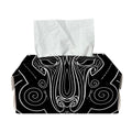 Black And White Aries Sign Print Rectangle Tissue Box Cover